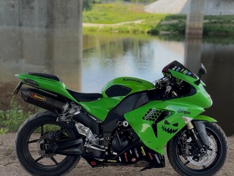 2007 Kawasaki ZX-10R Ninja, зелёный, 530000 рублей, вид 1