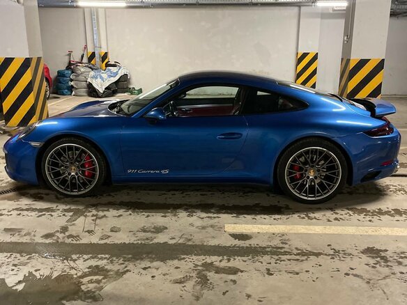 2016 Porsche 911 Carrera 4S VII (991) Рестайлинг, синий, 7400000 рублей - вид 6