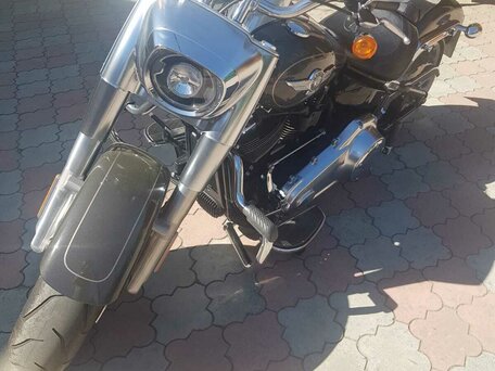 2018 Harley-Davidson Fat Boy, серый, 3200000 рублей, вид 3