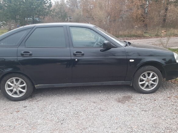 2008 Lada (ВАЗ) Priora I, чёрный, 270000 рублей - вид 4