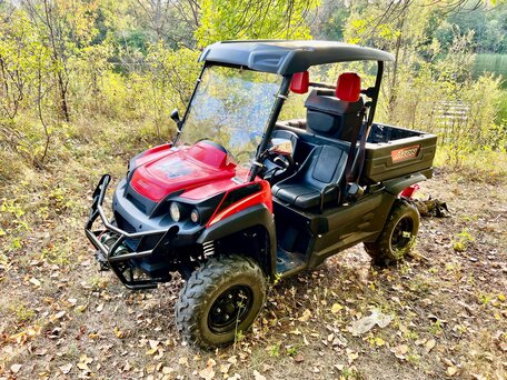 2008 Aeon SXS Cube 350 4WD, красный, 550000 рублей, вид 1