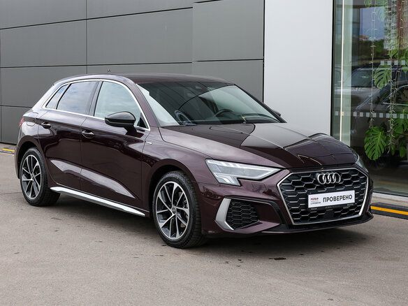 2021 Audi A3 Sportback 35 TFSI IV (8Y), фиолетовый, 2498000 рублей - вид 2