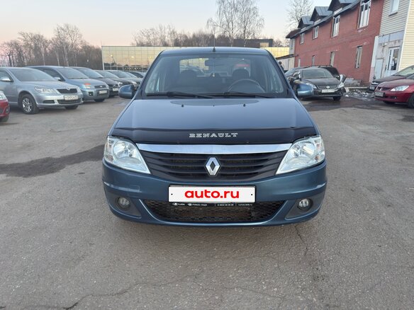 2013 Renault Logan I Рестайлинг, синий, 465000 рублей - вид 1