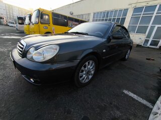 2004 Hyundai Sonata ТагАЗ IV (EF) Рестайлинг, чёрный, 450000 рублей, вид 2