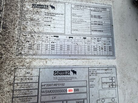 2017 Schmitz Cargobull SKO, белый, 5400000 рублей, вид 5