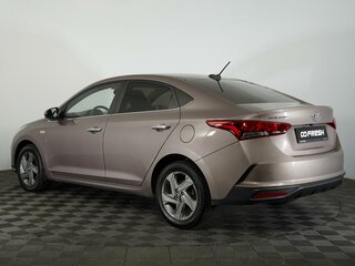 2021 Hyundai Solaris II Рестайлинг, коричневый, 1518000 рублей, вид 2