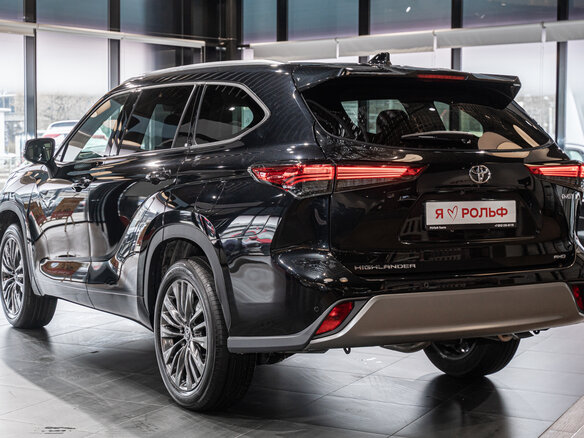 2026 Toyota Highlander IV (XU70), чёрный - вид 6