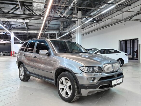 2003 BMW X5 3.0i I (E53) Рестайлинг, серый, 769000 рублей - вид 2