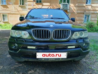 2005 BMW X5 4.4i I (E53) Рестайлинг, чёрный, 1000000 рублей, вид 1
