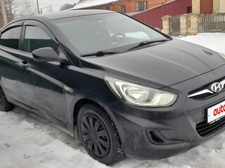 2012 Hyundai Solaris I, чёрный, 540000 рублей, вид 1