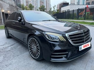 2017 Mercedes-Benz S-Класс 400 d Long VI (W222, C217) Рестайлинг, чёрный, 3500000 рублей, вид 2
