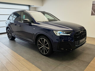 2020 Audi Q7 45 TDI II (4M) Рестайлинг, синий, 6470000 рублей, вид 3