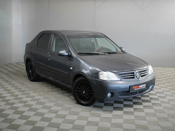 2007 Renault Logan I, серый, 185000 рублей - вид 3