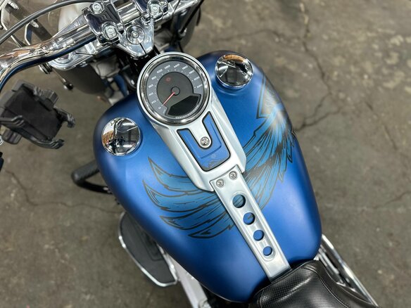 2018 Harley-Davidson Fat Boy, синий, 1990000 рублей - вид 22