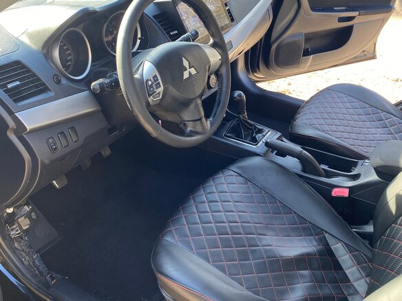 2008 Mitsubishi Lancer X, чёрный, 460000 рублей - вид 6