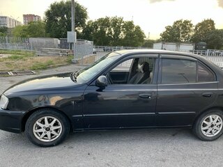 2006 Hyundai Accent ТагАЗ II, чёрный, 215000 рублей, вид 5