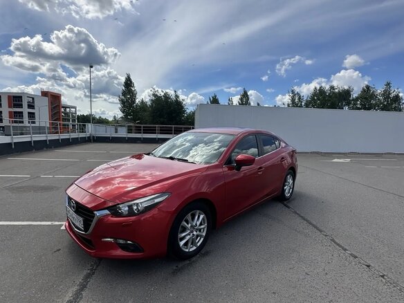 2018 Mazda 3 III (BM) Рестайлинг, красный, 1480000 рублей