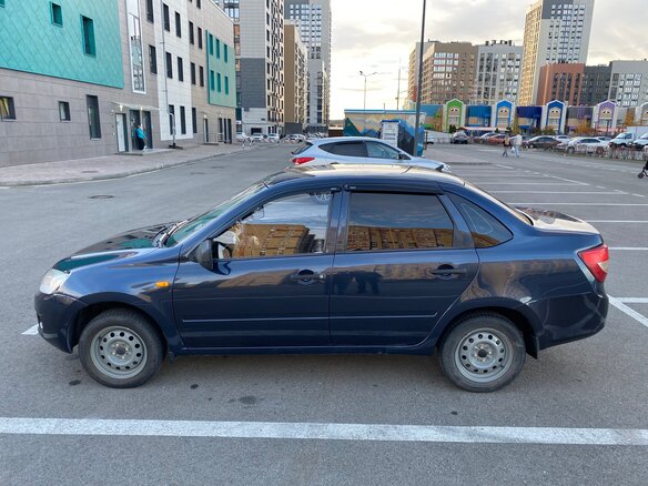 2012 Lada (ВАЗ) Granta I, синий, 330000 рублей - вид 6