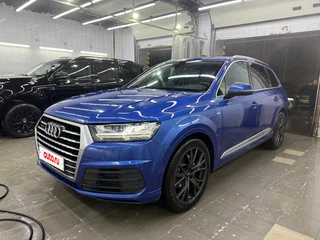 2016 Audi Q7 II (4M), синий, 3300000 рублей, вид 1