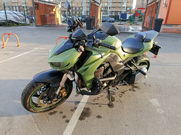 2014 Kawasaki Z 1000, зелёный, 860000 рублей - вид 5