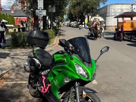 2014 Kawasaki ER-6F (Ninja 650R), зелёный, 640000 рублей, вид 4