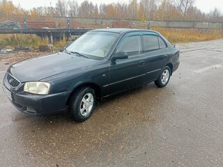 2008 Hyundai Accent ТагАЗ II, чёрный, 350000 рублей, вид 1