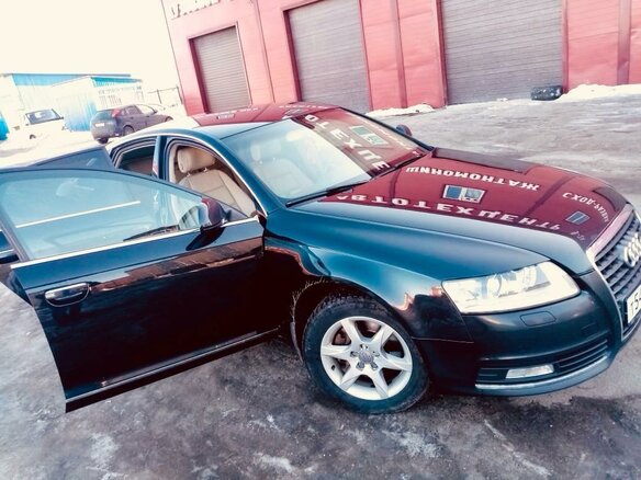 2009 Audi A6 III (C6) Рестайлинг, чёрный, 800000 рублей - вид 1