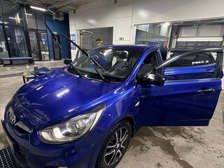2012 Hyundai Solaris I, синий, 600000 рублей, вид 3