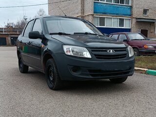 2013 Lada (ВАЗ) Granta I, чёрный, 351000 рублей, вид 3