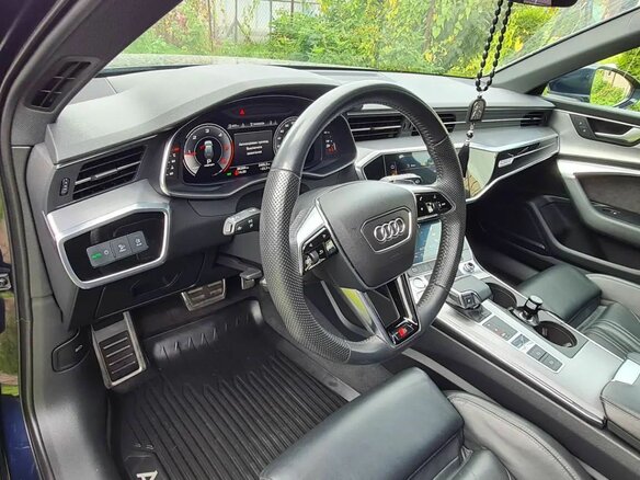 2019 Audi A6 40 TDI V (C8), синий, 4350000 рублей - вид 8