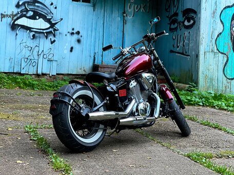 1990 Honda Steed 600, красный, 450000 рублей, вид 4