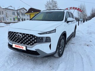 2021 Hyundai Santa Fe IV Рестайлинг, белый, 3650000 рублей, вид 3