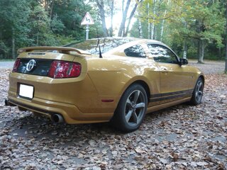 2010 Ford Mustang V Рестайлинг, золотистый, 1300000 рублей, вид 3