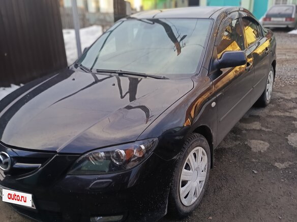 2008 Mazda 3 I (BK) Рестайлинг, чёрный, 470000 рублей - вид 1