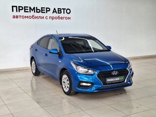 2018 Hyundai Solaris II, синий, 670000 рублей, вид 3