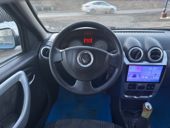 2013 Renault Logan I Рестайлинг, синий, 465000 рублей - вид 12