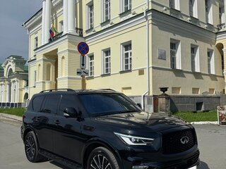 2021 Infiniti QX80 I Рестайлинг 3, чёрный, 7600000 рублей, вид 4