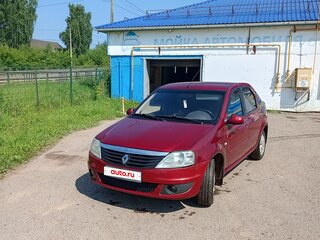 2010 Renault Logan I Рестайлинг, красный, 380000 рублей, вид 1