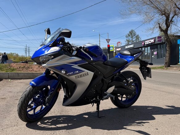2015 Yamaha YZF-R3, синий, 440000 рублей - вид 4