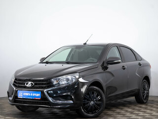 2016 Lada (ВАЗ) Vesta I, чёрный, 729000 рублей, вид 3