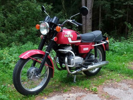 1986 CZ 350, красный, 520000 рублей, вид 3