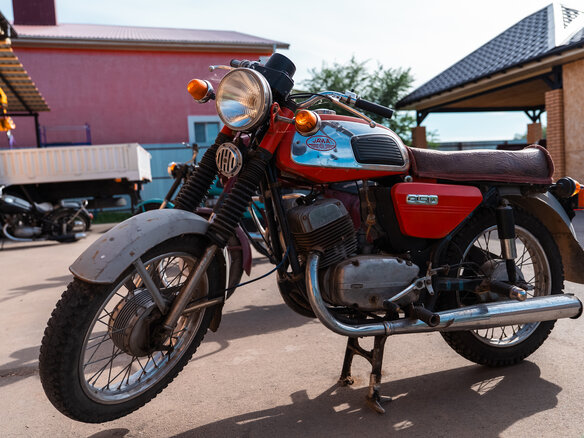 1989 Jawa 350/638, оранжевый, 70000 рублей - вид 4