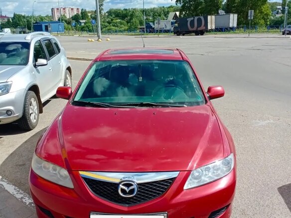 2004 Mazda 6 I (GG), красный