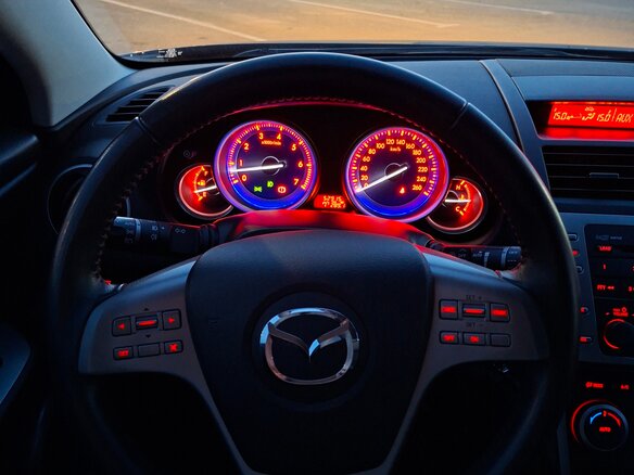 2008 Mazda 6 II (GH), синий, 1700000 рублей - вид 15