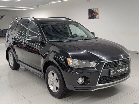 2011 Mitsubishi Outlander II Рестайлинг, чёрный, 679000 рублей, вид 3