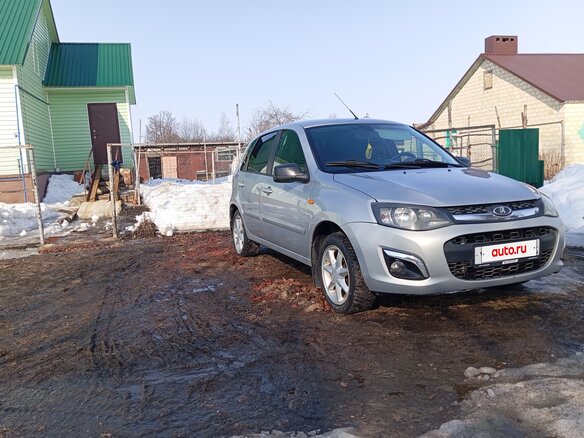2014 Lada (ВАЗ) Kalina II, серебристый, 500000 рублей - вид 7