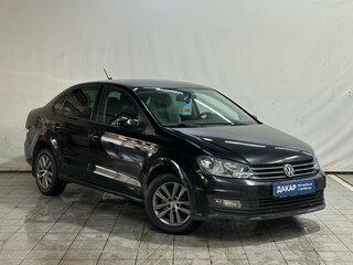 2019 Volkswagen Polo V Рестайлинг, чёрный, 1050000 рублей, вид 2