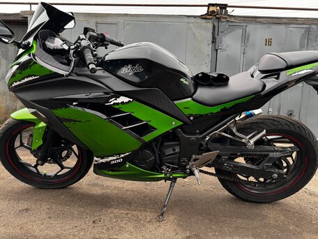 2014 Kawasaki Ninja 300, зелёный, 390000 рублей, вид 5