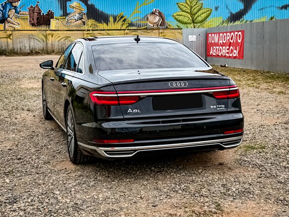 2018 Audi A8 Long 55 TFSI IV (D5), чёрный, 3750000 рублей - вид 7