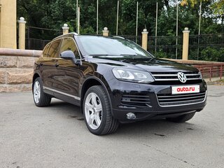 2012 Volkswagen Touareg II, чёрный, 2500000 рублей, вид 4